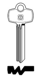 Toon details voor Silca Cilindersleutel brass BES23 Afbeelding van Silca Cilindersleutel brass BES23