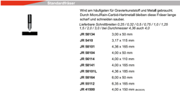 Toon details voor Silca Incisor RVS frees 0,25mm-4x150mm JR4150025VA Afbeelding van Silca Incisor RVS frees 0,25mm-4x150mm JR4150025VA