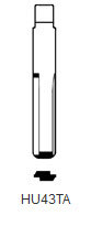 Toon details voor Silca Autosleutel brass HU43TA Afbeelding van Silca Autosleutel brass HU43TA