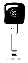 Toon details voor Silca Transpondersleutel brass HU66BT28 Afbeelding van Silca Transpondersleutel brass HU66BT28