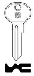 Toon details voor Silca cilindersleutel brass THR4R Afbeelding van Silca cilindersleutel brass THR4R