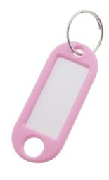 Toon details voor Labels met ring (100 stuks) - Roze Afbeelding van Labels met ring (100 stuks) - Roze