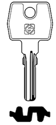 Toon details voor Silca fietssleutel brass GAD6 Afbeelding van Silca fietssleutel brass GAD6