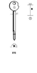 Toon details voor Silca Stersleutel ijzer  XY3 Afbeelding van Silca Stersleutel ijzer  XY3