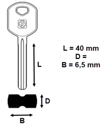 Toon details voor Silca blokjessleutel brass GAD4 Afbeelding van Silca blokjessleutel brass GAD4