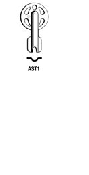 Toon details voor Silca Plaatsleutel AST1 Afbeelding van Silca Plaatsleutel AST1