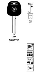 Toon details voor Silca Transpondersleutel brass TOY47T16 Afbeelding van Silca Transpondersleutel brass TOY47T16
