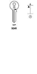 Toon details voor Silca Cilindersleutel staal SQ4R Afbeelding van Silca Cilindersleutel staal SQ4R