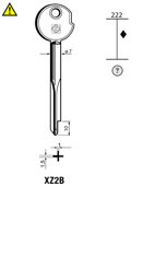 Toon details voor Silca Stersleutel ijzer XZ2B Afbeelding van Silca Stersleutel ijzer XZ2B