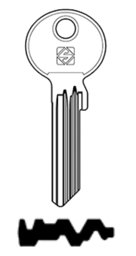Toon details voor Silca Cilindersleutel staal AB127R-3 Afbeelding van Silca Cilindersleutel staal AB127R-3