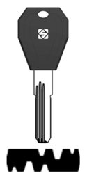 Toon details voor Silca Boringsleutel brass TLC1RP Afbeelding van Silca Boringsleutel brass TLC1RP