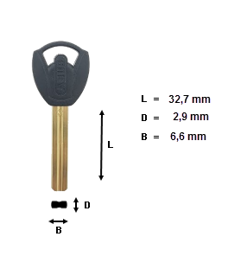 Toon details voor Abus Blokjessleutel granit abus-plus Afbeelding van Abus Blokjessleutel granit abus-plus