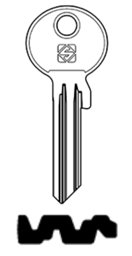 Toon details voor Silca Cilindersleutel staal WK103RX-2 Afbeelding van Silca Cilindersleutel staal WK103RX-2