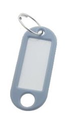 Toon details voor Labels met ring (100 stuks) - Grijs Afbeelding van Labels met ring (100 stuks) - Grijs