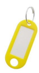 Toon details voor Labels met ring (100 stuks) - Geel Afbeelding van Labels met ring (100 stuks) - Geel