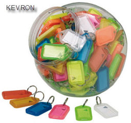 Toon details voor Kevron sleutellabels klein assorti pot (schrijfvlak 37x21) 150 stuks Afbeelding van Kevron sleutellabels klein assorti pot (schrijfvlak 37x21) 150 stuks