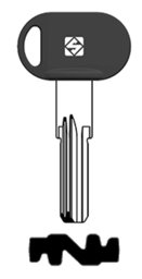 Toon details voor Silca Boringsleutel brass MT10RAP Afbeelding van Silca Boringsleutel brass MT10RAP