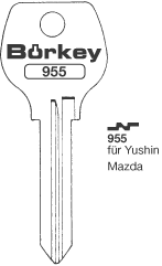 Toon details voor Borkey 955 Cilindersleutel voor MAZDA NS Afbeelding van Borkey 955 Cilindersleutel voor MAZDA NS