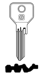 Toon details voor Silca cilindersleutel brass CS189 Afbeelding van Silca cilindersleutel brass CS189