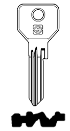 Toon details voor Silca cilindersleutel brass CS187 Afbeelding van Silca cilindersleutel brass CS187