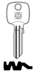 Toon details voor Silca Cilindersleutel brass TO134X Afbeelding van Silca Cilindersleutel brass TO134X
