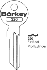 Toon details voor Borkey 320 Cilindersleutel voor BAAL Afbeelding van Borkey 320 Cilindersleutel voor BAAL
