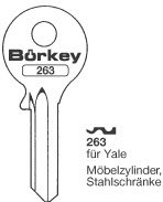 Toon details voor Borkey 263 Cilindersleutel voor YALE Afbeelding van Borkey 263 Cilindersleutel voor YALE