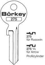 Toon details voor Borkey 275½ Cilindersleutel voor ARROW Afbeelding van Borkey 275½ Cilindersleutel voor ARROW