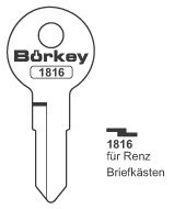 Toon details voor Borkey 1816 Cilindersleutel voor RENZ BRIEFK. Afbeelding van Borkey 1816 Cilindersleutel voor RENZ BRIEFK.