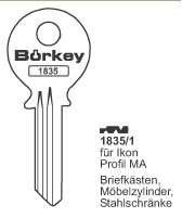 Toon details voor Borkey 1835 1 Cilindersleutel voor IKON Afbeelding van Borkey 1835 1 Cilindersleutel voor IKON