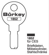 Toon details voor Borkey 1852 Cilindersleutel voor CES Afbeelding van Borkey 1852 Cilindersleutel voor CES