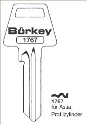 Toon details voor Borkey 1767 Cilindersleutel voor ASSA Afbeelding van Borkey 1767 Cilindersleutel voor ASSA