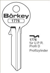 Toon details voor Borkey 1776 Cilindersleutel voor U.P.R. Afbeelding van Borkey 1776 Cilindersleutel voor U.P.R.