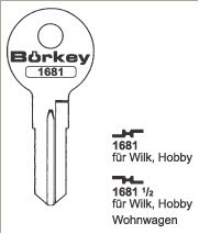 Toon details voor Borkey 1681 Cilindersleutel voor WOHNWAGEN Afbeelding van Borkey 1681 Cilindersleutel voor WOHNWAGEN