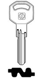 Toon details voor Silca Boringsleutel brass BK54R Afbeelding van Silca Boringsleutel brass BK54R