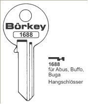 Toon details voor Borkey 1688 Cilindersleutel voor BUGA Afbeelding van Borkey 1688 Cilindersleutel voor BUGA