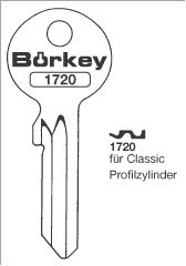 Toon details voor Borkey 1720 Cilindersleutel voor CLASSIC Afbeelding van Borkey 1720 Cilindersleutel voor CLASSIC