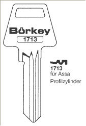 Toon details voor Borkey 1713 Cilindersleutel voor ASSA Afbeelding van Borkey 1713 Cilindersleutel voor ASSA