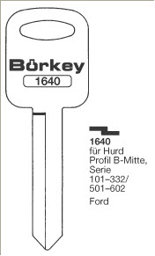 Toon details voor Borkey 1640 Cilindersleutel voor FORD EXPLORER Afbeelding van Borkey 1640 Cilindersleutel voor FORD EXPLORER