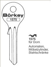 Toon details voor Borkey 1575 Cilindersleutel voor DOM MÖBEL Afbeelding van Borkey 1575 Cilindersleutel voor DOM MÖBEL