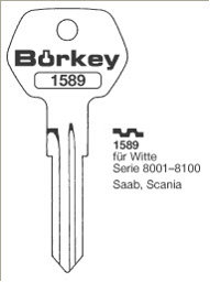 Toon details voor Borkey 1589 Cilindersleutel voor WITTE, SCANIA Afbeelding van Borkey 1589 Cilindersleutel voor WITTE, SCANIA