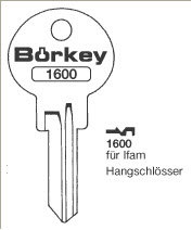 Toon details voor Borkey 1600 Cilindersleutel voor IFAM VORH.SCH Afbeelding van Borkey 1600 Cilindersleutel voor IFAM VORH.SCH