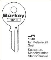Toon details voor Borkey 1613 Cilindersleutel voor MELSMETALL Afbeelding van Borkey 1613 Cilindersleutel voor MELSMETALL