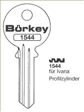 Toon details voor Borkey 1544 Cilindersleutel voor IVANA PR. Afbeelding van Borkey 1544 Cilindersleutel voor IVANA PR.