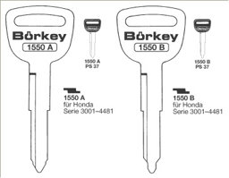 Toon details voor Borkey 1550A Cilindersleutel voor HONDA ACCORD Afbeelding van Borkey 1550A Cilindersleutel voor HONDA ACCORD