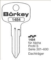 Toon details voor Borkey 1484 Cilindersleutel. voor ALPHA S Afbeelding van Borkey 1484 Cilindersleutel. voor ALPHA S