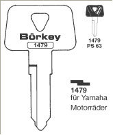 Toon details voor Borkey 1479 Cilindersleutel voor YAMAHA Afbeelding van Borkey 1479 Cilindersleutel voor YAMAHA