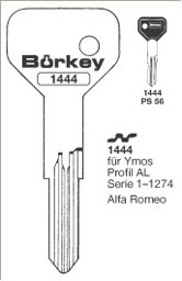 Toon details voor Borkey 1444 Cilindersleutel voor YMOS, AL Afbeelding van Borkey 1444 Cilindersleutel voor YMOS, AL