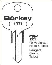 Toon details voor Borkey 1371 Cilindersleutel voor VACHETTE Afbeelding van Borkey 1371 Cilindersleutel voor VACHETTE