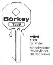 Toon details voor Borkey 1389 Cilindersleutel voor PREFER Afbeelding van Borkey 1389 Cilindersleutel voor PREFER